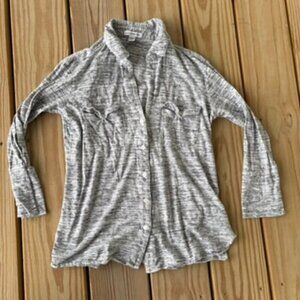 ** Standard James Perse Melange Top Heathered Gray Small 1